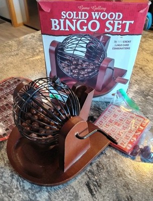 Game Gallery Solid Wood Bingo. 