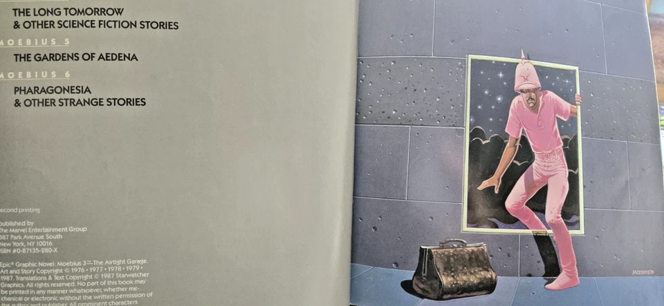 MOEBIUS 3 NOVELA GRÁFICA THE AIRTIGHT GARAGE EPIC COMICS 1987 SEGUNDA IMPRESIÓN  Foto 4 de 4