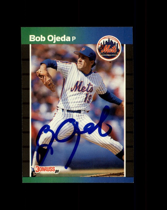 Bob Ojeda Signed 1989 Donruss #218 Autograph IPA In Person Autograph