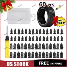 60PCS Car Vacuum Tire Repair Nail Rubber Screw Nails+ Screwdriver Tool Set w/Box