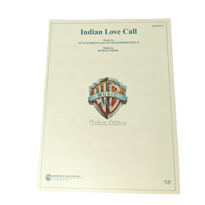 Indian Love Call Warner Bros Publications Piano / Vocal / Guitar