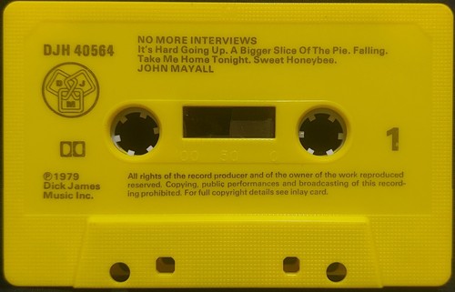 John Mayall - No More Interviews 1979 UK DJM Records ~ DJH 40564 Yellow Shell - Picture 4 of 6