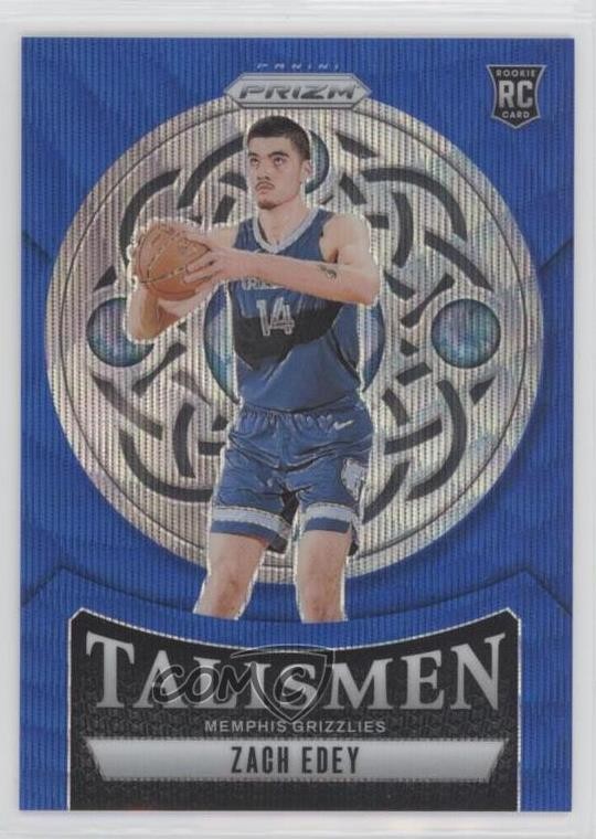 2024-25 Panini Prizm Talismen Blue Wave 54/175 Zach Edey #21 Rookie RC 0r5a