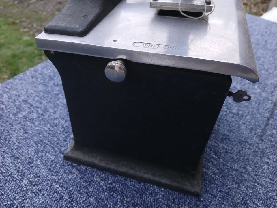 Antique Blick Universal Time Recorder Clock Cast Iron Clocking In Factory Clock - Image 3 of 4