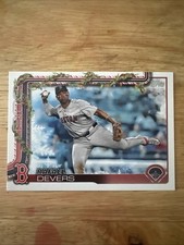 2025 Topps Holiday Baseball  Rafael Devers #H190 Holiday Back Variation SP