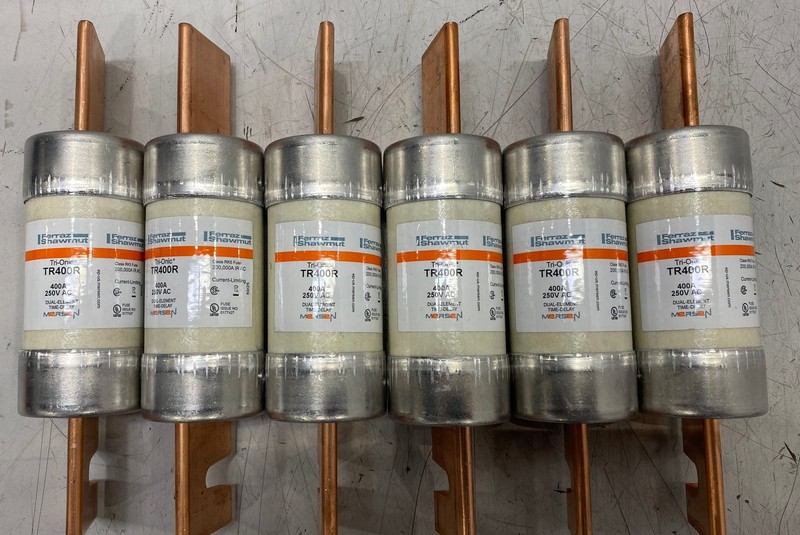 Lot of 6 Ferraz/Mersen TR400R RK5 250 V AC Fuses