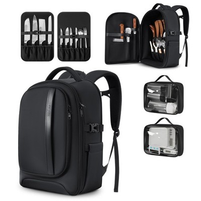 Aurotier Chef Knife Backpack Waterproof Pocket 30 Pockets For Knives And Tools