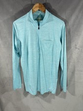 Ariat Rebar Men's Blue 1/4 Zip Sweatshirts Size Medium