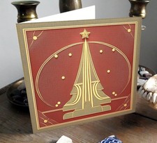 Art Nouveau / Arts and Crafts style art cards 150mm square  - pack of 5