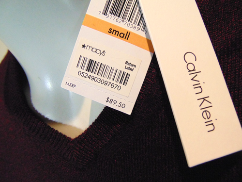 Calvin Klein Sweater Mens Small Burgundy Merino Wool Classic Knit Pullover $89 - Picture 2 of 11