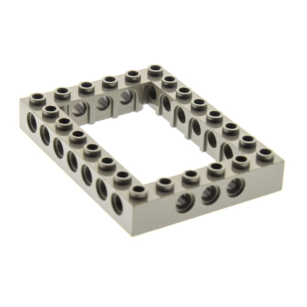 1x Lego Technic Building Brick Frame 6x8 Dark Gray Technic Beam 1680 40345 32532