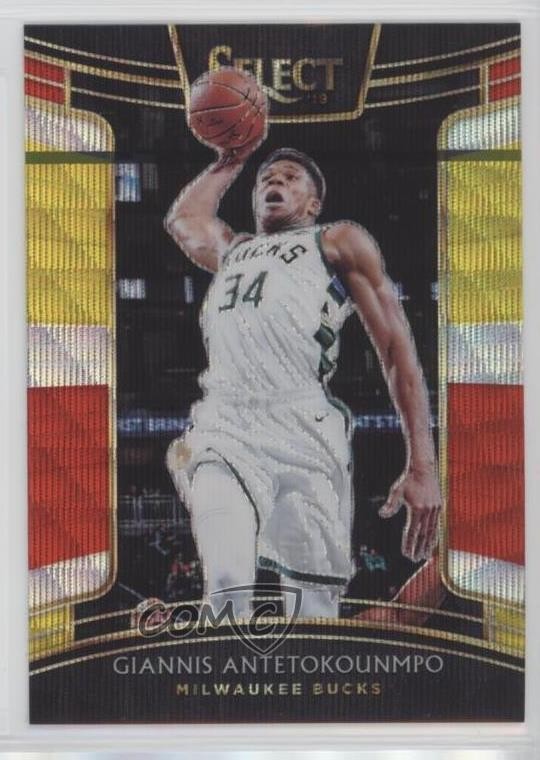 2018-19 Panini Select Concourse Tri-Color Prizm Giannis Antetokounmpo #13 0k8