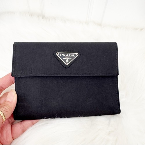 Cartera interior PRADA Tessuto negra de nailon con cuero Saffiano AUTÉNTICA - Imagen 2 de 15