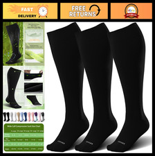 Wide Calf Compression Socks 15-20mmHg Knee Hi...
