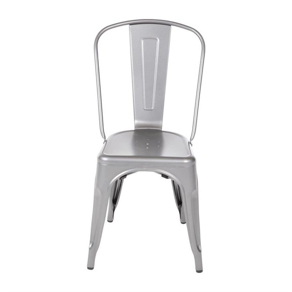 Bolero Bistrostuhl Aus Stahl Grau (4Er Pack)-image