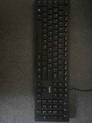 Havit 100% Office Tastatur USB QWERTZ Schwarz mit Kabel