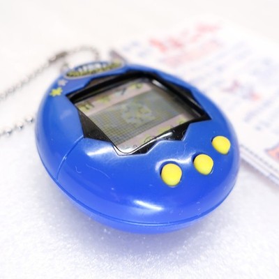 Tamagotchi Original Gen1 Hakken Blue ver Bandai 1996 w/ Manual In
