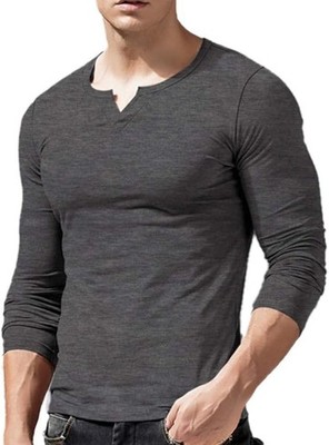 Camiseta para hombre, básica, transpirable, de manga larga