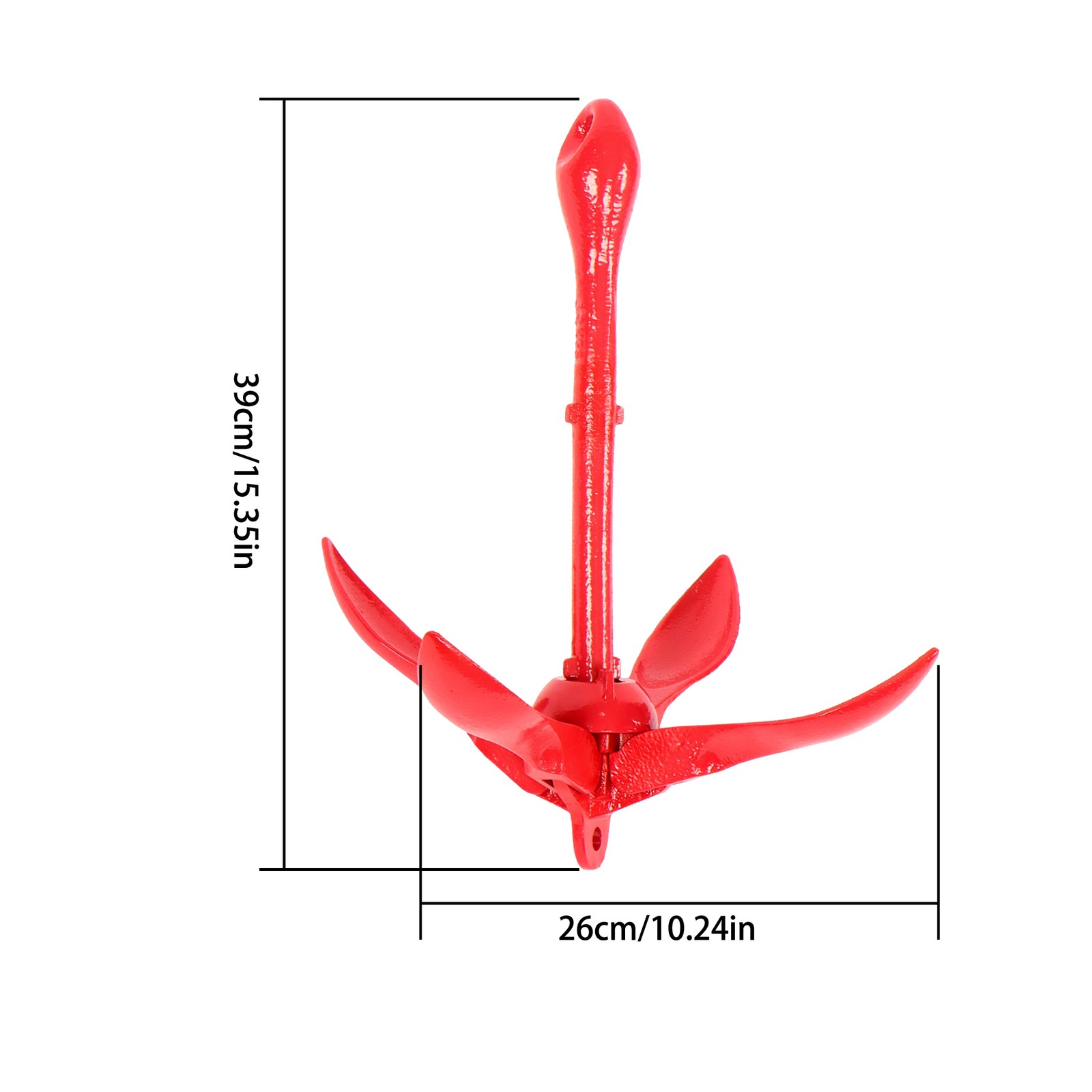 For PWC Canoe Jet Ski Marine Kayak Folding Anchor Kit W/ 26.2 ft Rope Buoy