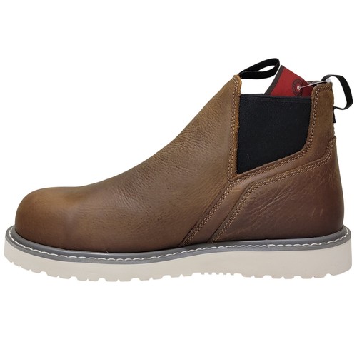Wolverine Hombres Comercio Cuña Romeo Puntera de Acero Chelsea Botas de Trabajo Talla EE. UU. 11M Marrón - Imagen 3 de 5