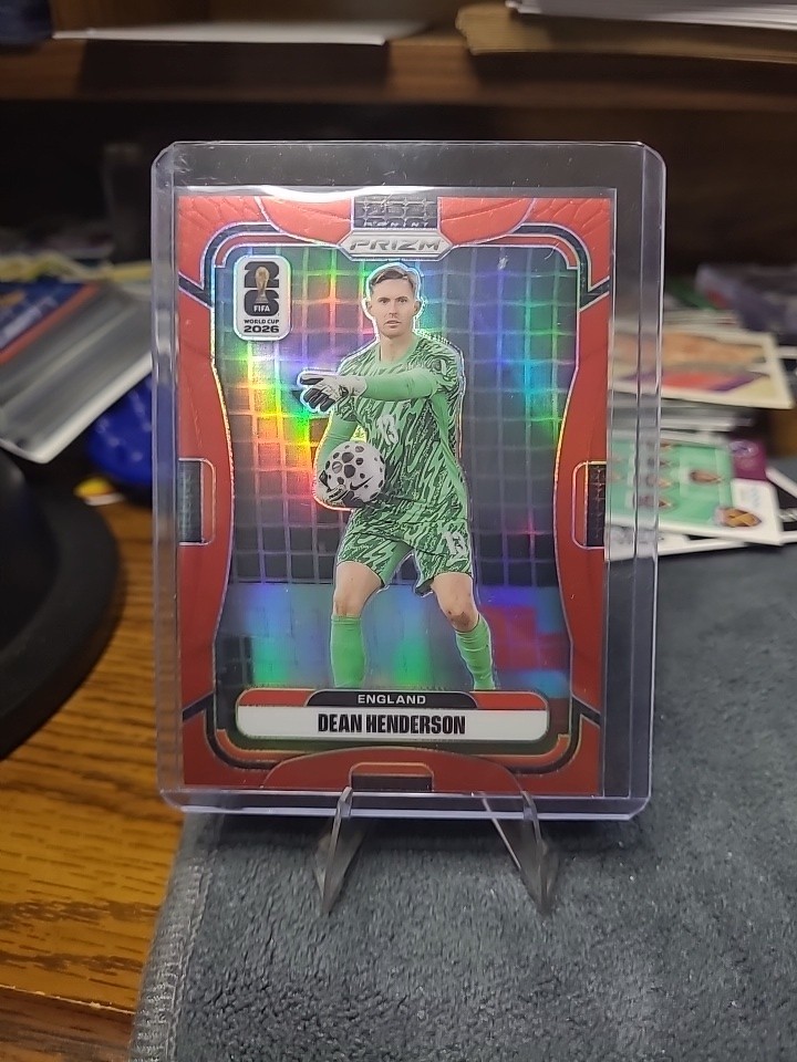DEAN HENDERSON 2026 Prizm FIFA World Cup Red Refractor #7/50 ENGLAND Goalie
