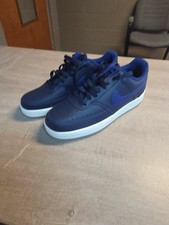 Nike Court Vision Low Mens 8 Midnight Navy Deep Royal Blue Gum CD5463-400 (D2)