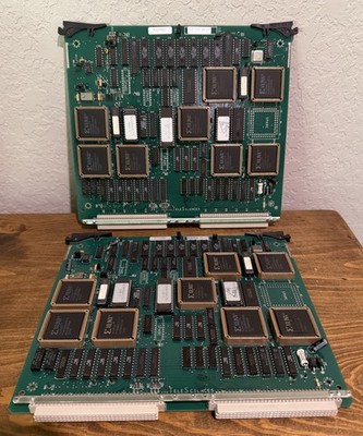 Lot Of TWO Motorola Microwave Networks CM6 MUX Card MLN7350A RA13-0 TeleSciences