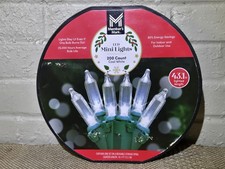 Holiday Time - 200 LED Sync 8 Function Warm White Mini Lights Green Wire 41.1 Ft