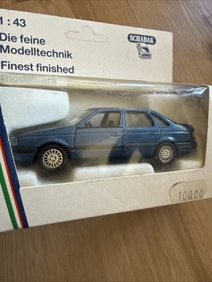Schabak 1/43 VW Passat B3 Blue Diecast Model Car Made in Germany