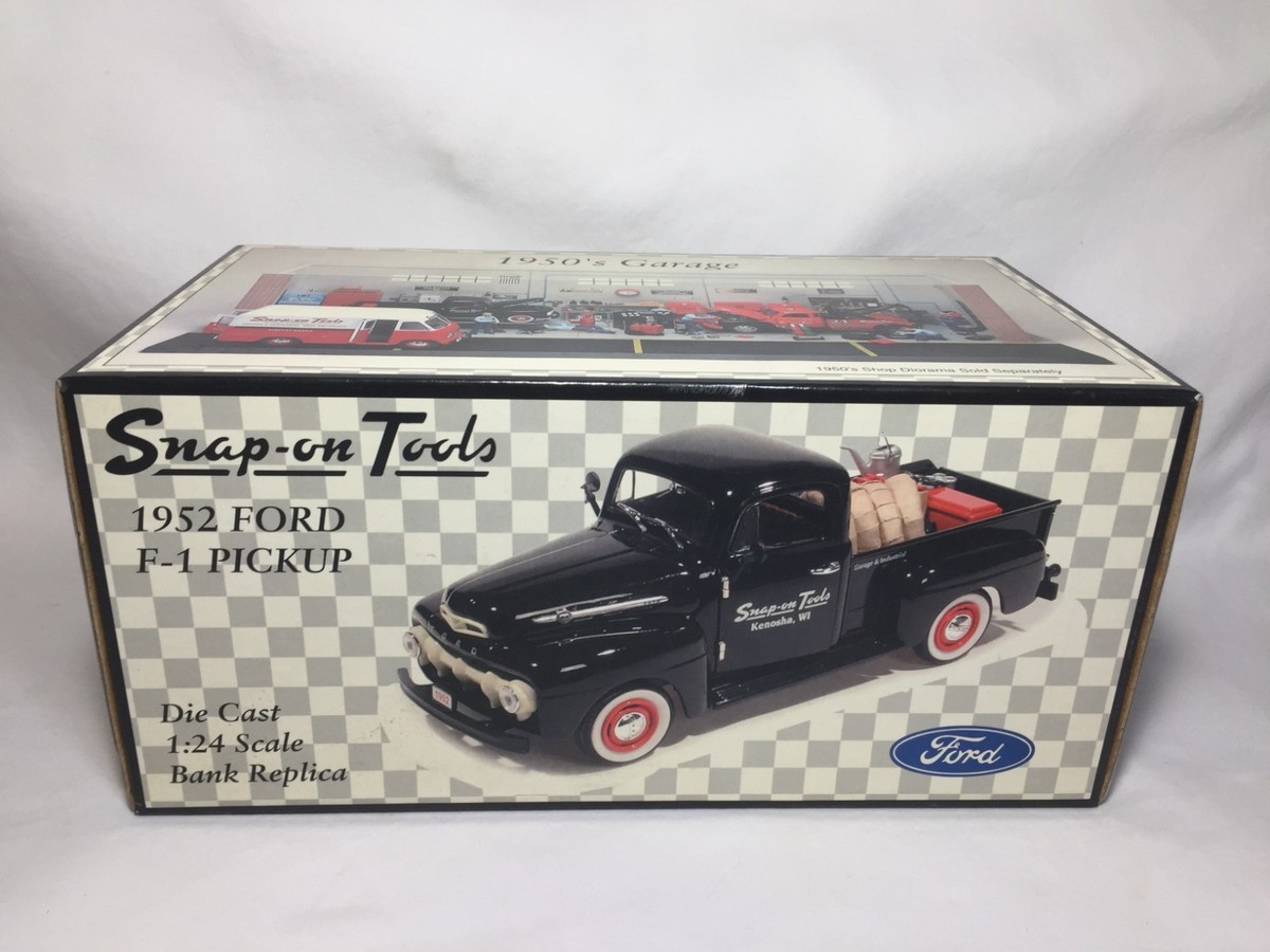フォード　Snap-on Tools 1952 Ford F-1 Pickup Crown Premiums Snap-On Tools 1952 Ford Pickup Diecast Bank | eBay