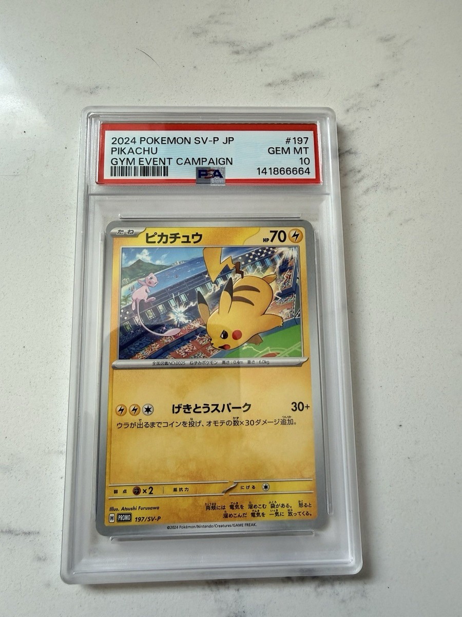 Pokémon 2024 SV-P Pikachu Gym Event Promo Regular Japanese PSA 10