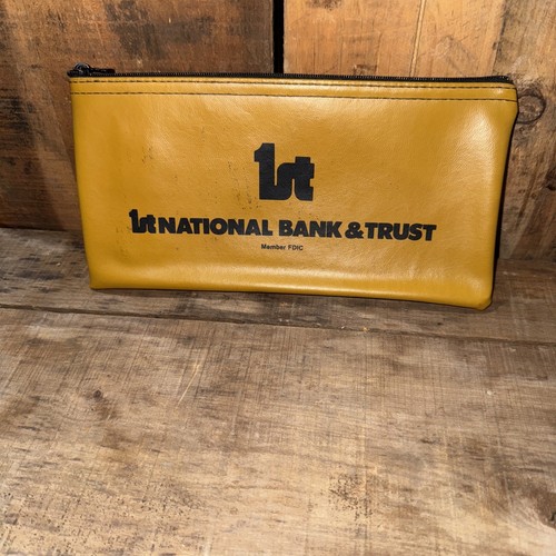 1st National Bank And Trust FDIC Money Deposit Zipper Bag (T8) - 第 1/6 張圖片