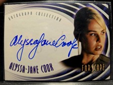 FARSCAPE 2004 THROUGH THE WORMHOLE A37 Alyssa-Jane Cook Gilina Renaez AUTOGRAPH