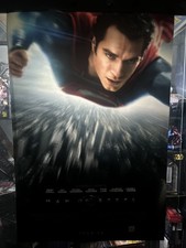 MAN OF STEEL MOVIE POSTER DS 27x40 Henry Cavill Final June 14 Snyderverse