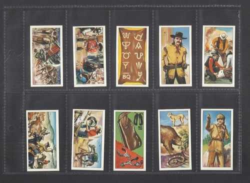 TC2A4) VINTAGE 1972 FULL SET OF 25 COWBOY INDIAN CARDS WILD WEST GERONIMO ETC - Picture 5 of 12