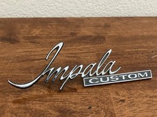 Vintage Chevrolet Chevy Impala Custom Emblem Part 9840507 Side Panel Emblem
