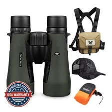 Vortex 10x50 Diamondback HD Roof Prism Binoculars Floating Strap Vortex Hat