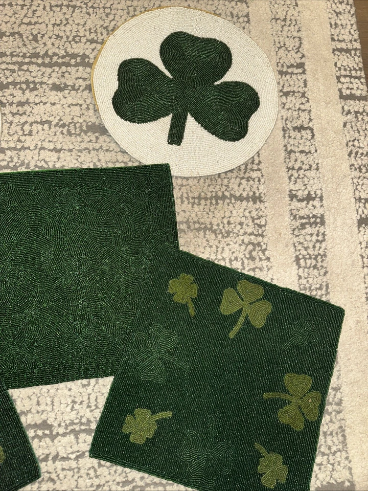 Juego de 5 irlandeses/st. Manteles individuales del día de Patricio Foto 4 de 4