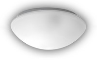 Klassische Deckenleuchte Rund, Glas Satiniert Mit Klarrand, Ø 25Cm BüRoleuchte
