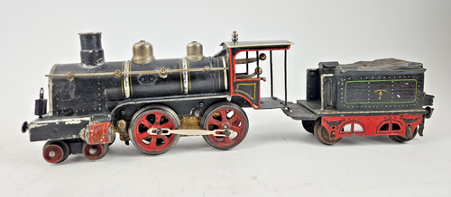 Märklin Spur 1 frühe 4-4-0 2B Lokomotive mit Tender - super selten!