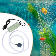 Mini USB Aquarium Air Pump Silent Fish Tank Oxygen Bubbler Portable Air Stone