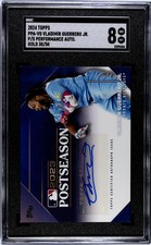 2024 Topps Vladimir Guerrero Post Season Performance Autograph Gold /50 SGC 8