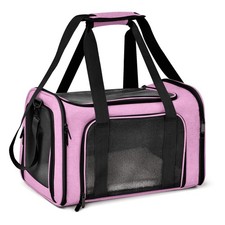 Henkelion Large Cat Carriers Dog Carrier Pet 20.0"L x 13.0"W x 13.0"H, Pink