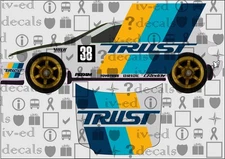 Honda EG #18 4  1/64  WHITE TONER Waterslide Decal for Hot