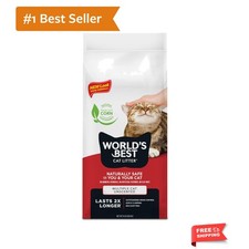 Multiple Cat Unscented, 8-Pounds - Natural Ingredients, Quick Clumping, Flush...