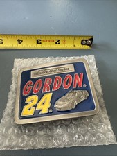 Jeff Gordon NASCAR Winston Cup Pewter Belt Buckle