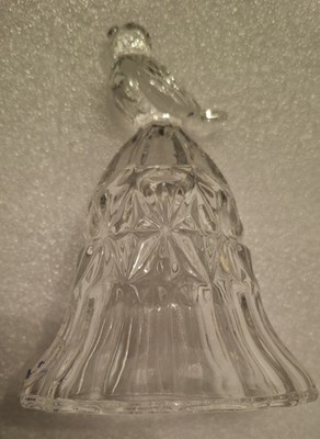 Vintage Hofbauer Vogel Bird Crystal Bell Kristall Glocke neuwertig Byrdes Collec