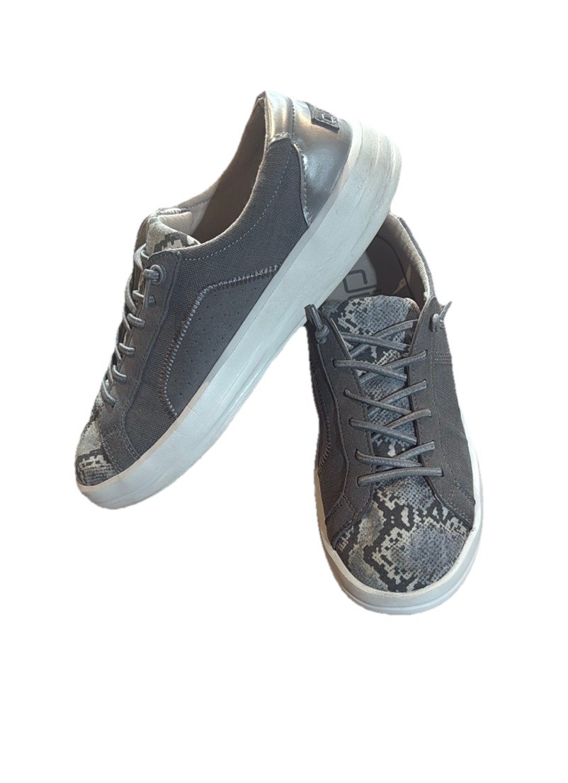 Hey Dude Karina Silver Python Stylish Sneakers Wo… - image 1
