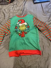 Grinch Christmas Sweater Youth XL