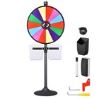 WinSpin 24" Prize Wheel Tabletop Floor Stand Spinning Game Brochure Holder — photo 1